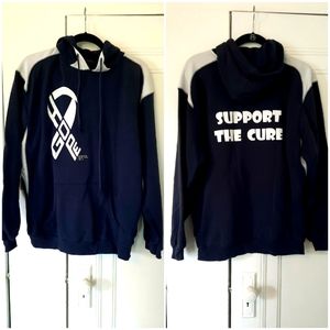 Navy cancer support hoodie